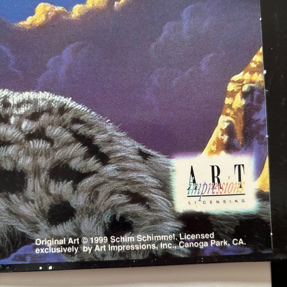 Vintage Mead Schim‎ Schimmel Portfolio Folder Set Of 3 White tiger 1999 Retro